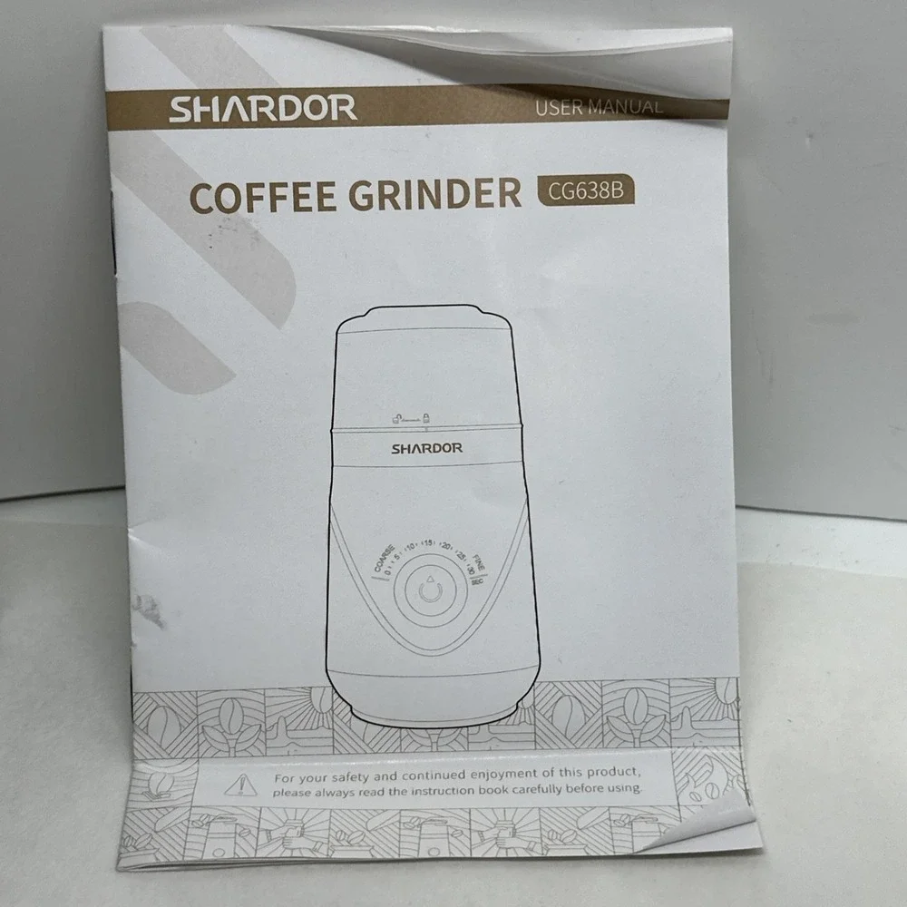 SHARDOR Adjustable Coffee Bean Grinder Electric Herb Spice Espresso CG638 Black